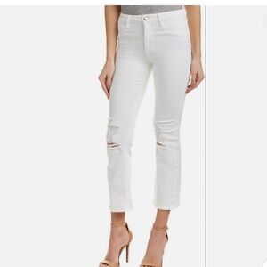 Joe’s Jeans the Olivia High Rise White Cropped Flare Sz 29, new with tags!